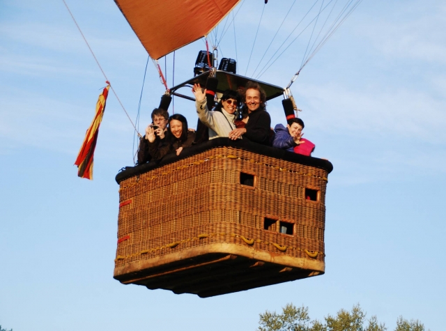  Ascending in the basket 